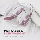 AILIHEN C8 Girls Headphones, On-Ear Headphones Wired with Microphone and Volume Control Foldable Corded Stereo 3.5mm Headset for Girls School Chromebook Laptop Computer PC Tablets Travel (Rose Gold) by TinyTreasures Baby Boutique