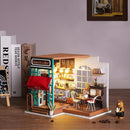 Rolife DIY Miniature Cafe House Kit for Adults to Build, Tiny House Making Kit with Furniture, Halloween/Christmas Decorations/Gifts by TinyTreasures Baby Boutique