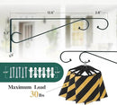 Plant Hangers Outdoor (2 Pack-15.4 Inch Blackish Green) Plant Hooks Heavy Duty Iron Plant Hanger Hook for Wall, Hanging Plant Bracket for Planters, Bird Feeders, Lanterns, Wind Chimes, Outdoor by GreenHaven Gardens