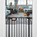 Baby Safety Gate for Stairs 29-33 Inch Wide, Safety House Gate for Baby Pet Gate with Door Pressure Mounting Gates for Kids Toddler Dogs Indoor Stairway Doorway Black (30.5'' Tall) by TinyTreasures Baby Boutique
