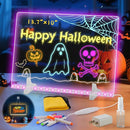 Led Note Board with 7 Colors,Light Up Acrylic Cosmody Drawing Board,Glowing Acrylic Dry Erase Board with Light,Lumiboard Led Boards to Write On,Halloween Gifts for Kids (13.7“*10”) by TinyTreasures Baby Boutique