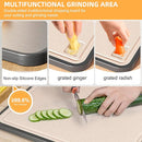 Titanium Cutting Board for Kitchen，Suitable for Handling Meat and Vegetables，Cutting Board Double Sided Food Grade，Pure Titanium and Wheat Straw PP，Dishwasher Safe, Easy to Clean, 15.08 * 10.35 Inches by CozyNest Decor