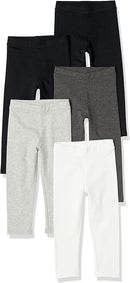 Amazon Essentials Girls and Toddlers' Leggings, Multipacks by TinyTreasures Baby Boutique
