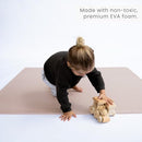 Toddlekind Solid Color Foam Play Mat 4x4 Baby Playmat. Stylish, Non-Toxic, Odorless, Plain Design Puzzle Play Mat 0m+ (Rose/Blush/Nude) by TinyTreasures Baby Boutique