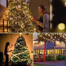 weillsnow 66 FT 200 LED Warm White Christmas Lights,Plug in Waterproof String Lights,8 Lighting Modes with Memory for Outdoor Indoor Garden Tree Christmas Party Decorations(Warm White) by GreenHaven Gardens