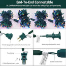 6Ftx4Ft LED Christmas Net Lights Green Wire,Connectable UL Certified Waterptoof Net Lights for Bushes Trees Shurb Garden Outdoor Christmas Decorations by GreenHaven Gardens