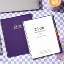 2026 Monthly Planner - JUL 2025 - DEC 2026 Planner, Planner with Colorful Tabs, 2025-2026 Calendar Planner for Daily Organizing - Waterproof Cover (8" x10", Monthly Pages & Notes, Purple) by TinyTreasures Baby Boutique