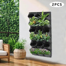 Self Watering Wall Planter | 36 Pots Vertical Garden Planter for Indoor Plants | wall-Mounted Stackable Wall planter | Hanging Plant Flower Pot Holder | 10.56 Fl Oz Each Individual Pot | Black by CozyNest Decor