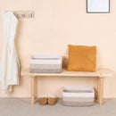 Large Storage Baskets for Organizing, Closet Shelf Baskets for Clothes Blanket Towels, Baby Nursery, Toy Bins Box, Woven Rope Baskets, 17 x 13 x 7.5”, 4 Packs Gradient Brown
