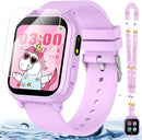 Waterproof Smart Watch for Kids Gift for Girls Age 5-12 with 32 Games, Dual Camera, Habit Tracking, Music Player, Video, Alarm Clock, HD Touchscreen Kids Smart Watch Birthday Toys for 6 7 8 9 Year Old by TinyTreasures Baby Boutique