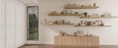 48 Inch Floating Shelves, 8 Inch Deep Floating Shelves for Wall, 5 Tier Hanging Wall Shelf with Invisible Brackets, Wall Mounted Display Shelves for Bathroom, Bedroom, Living Room,5 Tier by CozyNest Decor