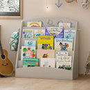 5-Tier Kids Bookshelf Montessori Toddler Book Rack Baby Bookcase Floor Front Facing Magazine Display Shelf for Bedroom Playroom Nursery Classroom Kindergarten Wood (Gray) by CozyNest Decor
