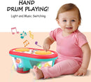 Baby Toys for 6 to 12 Months, Drum Musical Learning Infant Toys Rotating Light Up Toys for 12-18 Months, Tummy Time Toys for Baby 0-3-6-9 Months, Baby Gifts Toys 1 Year Old by TinyTreasures Baby Boutique