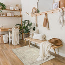 LIVEBOX Washable Rug 2x3 Kitchen Mats for Floor Entryway, Non Slip Front Door Mat for Bathroom Hallway, Boho Low-Pile Small Carpet Farmhouse Throw Indoor Rugs for Bath Sink, Tan by TinyTreasures Baby Boutique