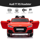 Electric Ride on Car for Kids, Licensed Audi 12V 7Ah Kids Ride-on Toy for Toddlers 3-5 Year Old Girls with Remote, Bluetooth - Red by TinyTreasures Baby Boutique