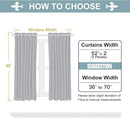 ChrisDowa Grommet Room Darkening Curtains for Bedroom and Living Room - 2 Panels Set Thermal Insulated Blackout Curtains (Sky Blue, 52W x 45L) by CozyNest Decor