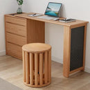 Stackable Stools Set of 4 Wooden Stools 18 Inch Stool Nesting Side Tables Nesting Coffe Table Sturdy and Durable,No Installation Required,Top Stackable Stool for Saving Space(Natural Bar stools) by CozyNest Decor