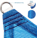 Eden's Decor Straight Flat-Edged Sun Shade Sail Rectangular 18' x 20' Blue UV-Blocking Outdoor Canopy Fabric Cloth Awning for Pergola Patio Garden Backyard Custom Size by GreenHaven Gardens