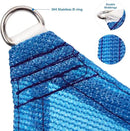 Eden's Decor Straight Flat-Edged Sun Shade Sail Rectangular 16' x 21' Blue UV-Blocking Outdoor Canopy Fabric Cloth Awning for Pergola Patio Garden Backyard Custom Size by GreenHaven Gardens