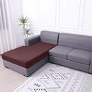 hyha Waterproof Sectional Couch Covers, Non Slip Sofa Couch Cushion Covers L Shape, Thick Stretch Jacquard Fabric, Washable Sofa Slipcovers with Elastic Bottom (1 Piece for Chaise XL, Chocolate) by CozyNest Decor