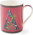 Spode Kit Kemp Alphabet Mug - Letter A Monogram in Fine China, 12oz Ceramic Coffee Cup for Hot Drinks, Personalized Drinkware for Unique Gifts, Dishwasher Safe Tea or Coffee Mug - Gift Box Included by CozyNest Decor