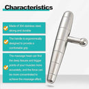 2 in 1 Trigger Points Massage Tool Stainless Steel T-Bar Deep Tissue Massage Tool for Pain Relief Full-Body Fascial Relaxation – Ideal for Shoulders, Neck, Legs, and Arms – Perfect for Sports Therapy by CozyNest Decor