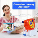 TidyFriend No-Spill Liquid Laundry Detergent Dispenser Holder, Laundry Soap Dispenser Holder with Drip Tray for Laundry Room Organization (No Strap, White) by CozyNest Decor