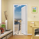 3D Door Stickers Murals Peel and Stick - Outer Beach Road - Door Wallpaper Self-Adhesive Decals Removable PVC Waterproof Poster for Bedroom Living Room Decoration 30.3" x 78.7" by GreenHaven Gardens