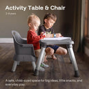 HARPPA 6 in 1 Baby High Chair, Convertible Infant Feeding Chair for Babies & Toddlers Table, Dining Booster Seat with Removable Tray, Grey by TinyTreasures Baby Boutique