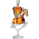 Pegasus Diamond Crystal Decanter, For Wine & Whiskey - The Wine Savant - 12" Tall Dazzling Crystalline - For Wine, Spirits, Scotch, Bourbon, Cognac and Brandy - 500mL - Pegasus Horse Winged Diamonds