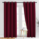 NICETOWN 84 inches Bedroom Curtains Panels - Functional Blackout Curtains/Panels for Bedroom, Thermal Insulated, Privacy Assured (Set of 2, 52 x 84 inches, Wine Red) by TinyTreasures Baby Boutique