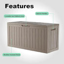 DRATO 80 Gallon Large Deck Box, Outdoor Storage Box for Patio Furniture, Patio Cushions, Gardening Tools, Pool Supplies 480lbs Weight Capacity,Waterproof Resin Storage Boxes by GreenHaven Gardens