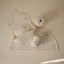 mushie x Bluey Silicone Baby Bib | Adjustable Fit Waterproof Bibs (Bluey Ivory) by TinyTreasures Baby Boutique