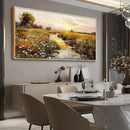 PHAOHUAXM Large Canvas Wall Art For Living Room Wall Decor For Bedroom Watercolour Painting Office Decoration Countryside Sunrise Scenery Wall Picture Home Decor Ready To Hang 30x60 In Wood Framed by CozyNest Decor