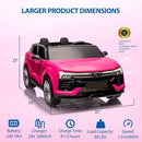 Hetoy 24V 2-Seater SUV Licensed Chevrolet Blazer Ride On Car Toy w/Parent Remote Control, 3 Speeds, Wireless Music, MP3 Player, Electric Car for Kids Ages 3-8, Pink by TinyTreasures Baby Boutique