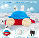Baby Toys 12-18 Months, Musical Crawling Crab Plush Toy - 40 Songs & Recording Feature, Dancing Walking Moving Bouncing Tummy Time Toy, Sensory Toys for Toddlers 1-3, Birthday Gifts for Infants by TinyTreasures Baby Boutique