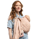Boba Ring Sling Baby Carrier Newborn to Toddler - Lightweight & Breathable Baby Sling, Hip-Healthy Carrier Sling, Baby Wrap Carrier for Front & Hip Carry, 8-35 lbs (Linen Peony) by TinyTreasures Baby Boutique