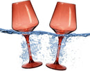 Floating Wine Glasses for Pool - Set of 2-15 OZ (Muted Red)