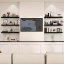 Heimlove 36 Inch Black Floating Shelves for Wall,10 Inch Deep Wood Shelves with Invisible Brackets,Wall Mounted Storage & Display Shelves for Bedroom,Living Room,Kitchen,Office by CozyNest Decor