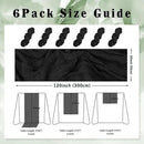 10FT 6 Pack Black Cheesecloth Table Runner 20 x 120 Inch Long Boho Fabric Rustic Cheese Cloth Table Runner for Wedding Bridal Shower Baby Shower Gauze Sheer Birthday Party Table Decorations by CozyNest Decor