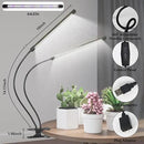 [2024 Newest] Grow Light, 6500K Full Spectrum White Red Blue 84 LED Plant Lamp Clip-on Desk for Indoor Plants Growing, 5 Dimmable Levels & Timer Setting 4/8/12H by GreenHaven Gardens