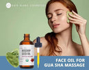 Kate Blanc Cosmetics Rosehip Oil for Face with Jade Gua Sha Stone (1oz, Organic, Pure, Cold Pressed) Rosehip Seed Face Oil for Gua Sha Massage by CozyNest Decor