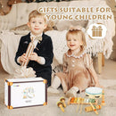 Musical Instruments Set Toys for Toddlers 1-3 - Neutral Colors Wooden Montessori Toys Percussion Music Modern Xylophone Drum Birthday Chirstmas Gifts for 1 2 3 Year Old Kids Baby Toddlers Boys Girls by TinyTreasures Baby Boutique