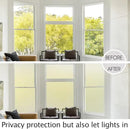 HIDBEA Frosted Window Privacy Film Heat Control UV Blocking, Static Cling Non-Adhesive Reusable Door coverings for Bathroom Home Office (Frosted 29.5 Inch x 13.1 Feet) by CozyNest Decor