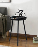 AOJEZOR Side Table: End Table for Any Room - Small Side Tables for Small Spaces All Matte Black with 3 Legged by CozyNest Decor