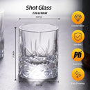 KAMMAK Crystal Whiskey Glasses Set of 2, Handcrafted 2.03oz Old Fashioned Glasses Stemless, Luxury Liquor Glasses, Hand Blown Scotch Cup for Women, Men Barware Gift for Cocktail, Bourbon by CozyNest Decor