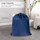 Polecasa Small Heavy Duty Laundry Bag with 130gsm Tear Resistant Fabric and Handles, Easy to Carry Durable Dirty Clothes Drawstring Bag, Perfect for College Dorm, Travel, 21”x24”,Navy by TinyTreasures Baby Boutique