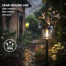 EcoGreen Outdoor Pathway Solar Light, 4pcs Pack,Garden Patio Balcony Walk Way Lights, Aluminum Leg, 5000K Daylight, Waterproof, 4.76 * 23.07in by CozyNest Decor