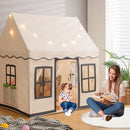 INFANS Kids Play Tent with Washable Mat Star Light Windows, Anti-Trip Large Playhouse Toys for Children Boys Girls, Indoor Outdoor Princess Tents Castle for Toddlers (Black) by TinyTreasures Baby Boutique