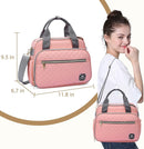 GOGOSO Crossbody Small Diaper Bag, Cute Mini Baby Diaper Tote Bags with Insulated Pockets for Traveling Outdoor Parent,Pink by TinyTreasures Baby Boutique